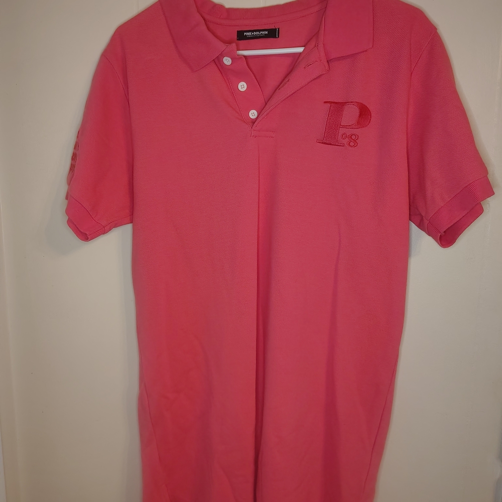 Pink Dolphin Pink Polo Shirt